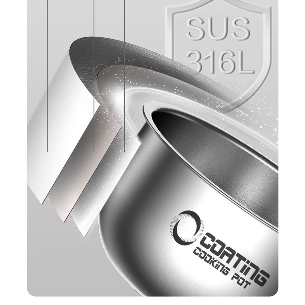 Hoper Layer IH40WS01 SUS 316L Stainless pot.