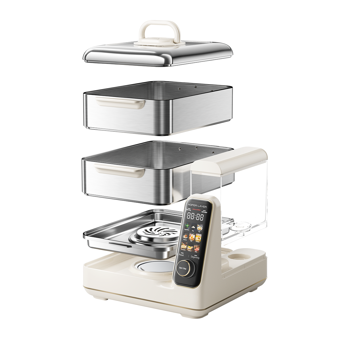 Hoper Layer™ Electric Steamer YM-968