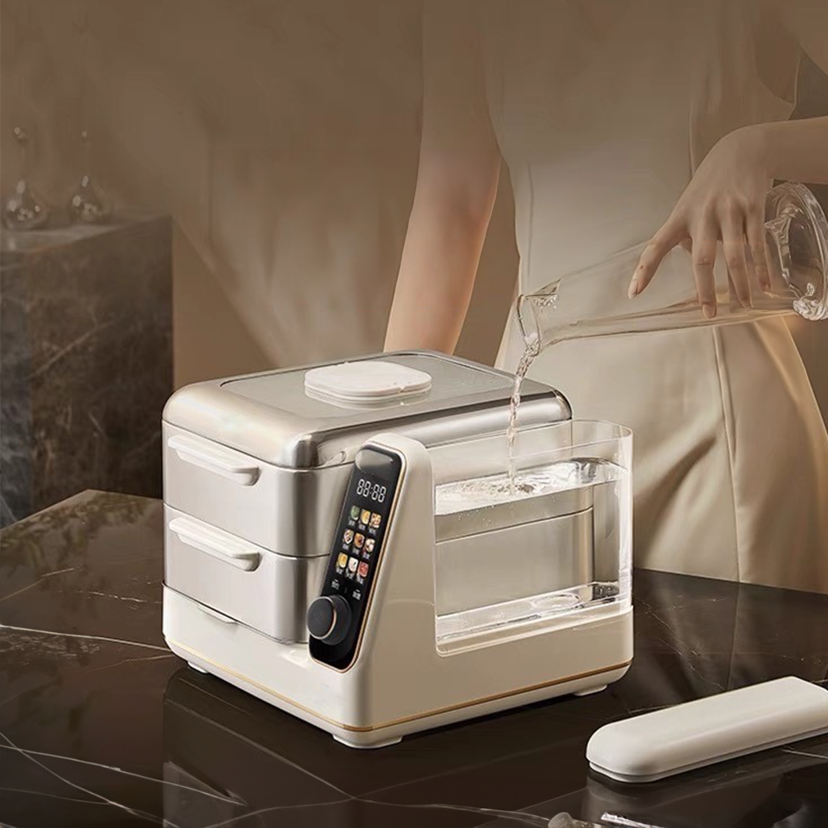 Hoper Layer™ Electric Steamer YM-968